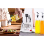 PARENCE - Lot de 2 Becs Verseurs refermable Bouchon Alcool, Huile d'olive et vinaigre - Pratiques et Polyvalents pour Toutes Vos
