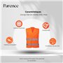 Parence Orange Gilet de visibilité, XXXL Mixte