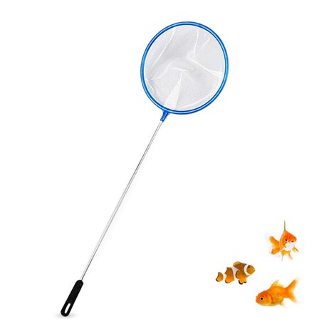 PARENCE.- Épuisette d'Aquarium à Maille Fine – Idéale pour Poissons et Nettoyage - Longueur Totale 36cm - diamètre 11