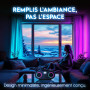 Lecteur CD Portable KLIM B5 Boombox, Radio FM avec Lecteur CD Bluetooth, USB, MP3, AUX, Modes d'éclairage, Batterie Rechargeable