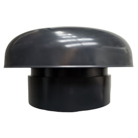 Chapeau de ventilation Ø 100 mm Ardoise avec moustiquaire