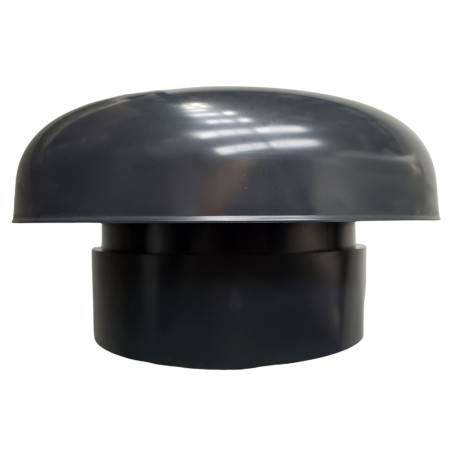 Chapeau de ventilation Ø 100 mm Ardoise avec moustiquaire