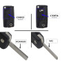 Clé complète avec électronique à Programmer PLIP pour C1 C2 C3 C4 C5 Berlingo Picasso 207 208 307 308 3008 807 Coque CE0536 Lame
