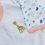 Sophie La Girafe - Pyjama Body Bébé en Coton - Doux et Chaud - Grenouillère Manches Longues - Barboteuse Fille - 1 mois - Blanc 