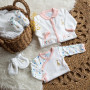 Sophie La Girafe - Pyjama Body Bébé en Coton - Doux et Chaud - Grenouillère Manches Longues - Barboteuse Fille - 0 mois - Blanc 