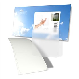 Imaggge.com - Autocollants anti-collision pour portes vitrées (set de 21 carrés Sablés-dépolis-translucides) - Signalisation - E