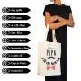 Zinello Design - Kit de Survie Futur Papa - Tote Bag Spécial Annonce Grossesse, Sac Cadeau Naissance, Idée Cadeau Futur Papa, Po