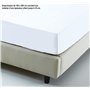 Drap-Housse Percale 100% Coton 80 Fils 160 x 200 Bonnet 35 cm Blanc
