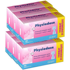 GILBERT | Sérum Physiologique | Hygiène Nasale | Rinçage Auriculaire | Lavage des Plaies | Action Humidifiante | Fabrique en Fra