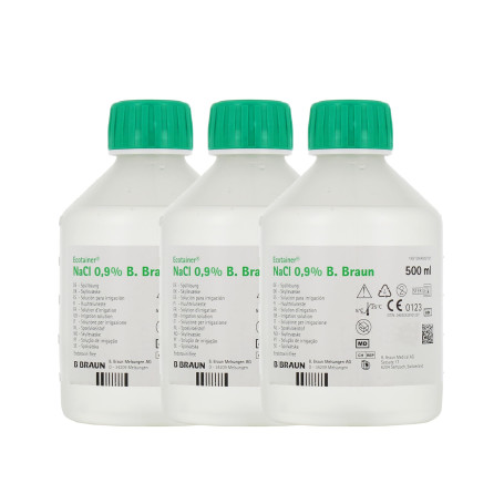 B-BRAUN | Sérum Physiologique | Fluidifie et Humidifie les Muqueuses Nasales | Élimines les Sécrétons | Permet le Rinçage & Le T