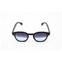 YUSSIMI eyewear - Lunettes de Soleil - Aaron - Rectangulaires - Noir - Verres Bleues Dégradés - Design - Protection Solaire Gara