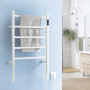 Chauffage Sèche-Serviettes électrique, Radiateur, Porte-Serviettes sur Pied ou Mural - Basse Consommation 60W - Température 55ºC