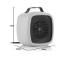 Radiateur Soufflant Céramique 500 W - Chauffage d'appoint mobile pour les petits espaces - Radiateur Transportable - Interrupteu