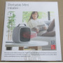 Radiateur Soufflant Céramique 500 W - Chauffage d'appoint mobile pour les petits espaces - Radiateur Transportable - Interrupteu