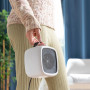 Radiateur Soufflant Céramique 500 W - Chauffage d'appoint mobile pour les petits espaces - Radiateur Transportable - Interrupteu