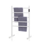 Chauffage Sèche-Serviettes Chauffant électrique - Porte-Serviettes Chauffant sur Pied ou Mural - Basse Consommation 60W - Tempér