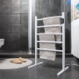 Chauffage Sèche-Serviettes Chauffant électrique - Porte-Serviettes Chauffant sur Pied ou Mural - Basse Consommation 60W - Tempér