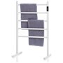 Sèche-Serviettes électrique - Porte-Serviettes Chauffant sur Pied ou Mural - Basse Consommation 60W - Température 55ºC - 5 Barre