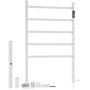 Sèche-Serviettes électrique - Porte-Serviettes Chauffant sur Pied ou Mural - Basse Consommation 60W - Température 55ºC - 5 Barre