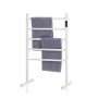 Sèche-Serviettes électrique - Porte-Serviettes Chauffant sur Pied ou Mural - Basse Consommation 60W - Température 55ºC - 5 Barre