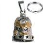 CUSTOMprivé Clochette moto aigle usa Live To Ride. Porte bonheur cadeau Noël Motard Biker Triker Guardian bell livrée dans poche