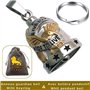CUSTOMprivé Clochette moto aigle usa Live To Ride. Porte bonheur cadeau Noël Motard Biker Triker Guardian bell livrée dans poche