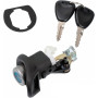 Serrure de Coffre avec Bouton Poussoir Intégré + 2 clés compatible pour Renault Twingo 1 Dacia Logan 1 et Sandero OEM 7701367940