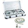 KEMPER - Réchaud gaz portable 3 feux 3450W Blanc laqué Couvercle Plaque de cuisson + tuyau gaz
