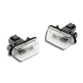 Lot de 2 Eclairages de Plaque Immatriculation Feux de plaque avec ampoule pour BERLINGO