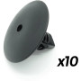 (Lot de 10) Clips de Fixations de Passage de Roue Garde boue pour Duster Sandero Insterstar NV300 Primastar Movano Vivaro 407 Cl
