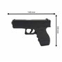 Saigo Defense Pack Airsoft Pistolet G.16 à Ressort/Couleur: Noir/Matière: Métal/Puissance 0.3 Joule/Livré avec Accessoires