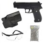 Saigo Defense Pack Airsoft Pistolet G.26 Noir à Ressort/Matière: Métal/Puissance 0.5 Joule/Livré avec Accessoires