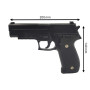 Saigo Defense Pack Airsoft Pistolet G.26 Noir à Ressort/Matière: Métal/Puissance 0.5 Joule/Livré avec Accessoires