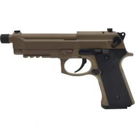 Saigo Defense Airsoft Pistolet Électrique AEP / CM132S Automatique/Coup par Coup et Rafale/Tan (Désert) / Plastique ABS et Métal