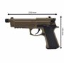 Saigo Defense Airsoft Pistolet Électrique AEP / CM132S Automatique/Coup par Coup et Rafale/Tan (Désert) / Plastique ABS et Métal