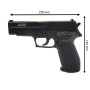 THE REPLICANT Pack Airsoft Pistolet Navy Gun à Ressort/Couleur: Noir/Matières: Plastique Haute Résistance et Métal/Puissance 0.5