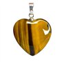 Felicidade Pendentif Cœur en Œil de Tigre - Bijou Protecteur et Naturel