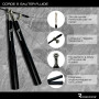 Pro Fitness réglable en aluminium léger avec roulements à billes extra fluides