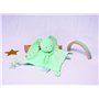 BABY NAT' - Doudou Lapin Diabolo menthe - BN0620 -Vert