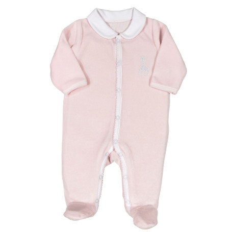 Sophie la Girafe - Pyjama Bébé - Grenouillère - Ouverture en Y à l'avant - Fille - 1 Mois - Rose