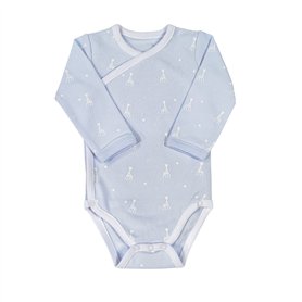 Sophie la Girafe - Body Bébé Croisée - Garçon - 3 mois - Bleu