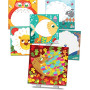 Peinture Au Doigt - Animaux Colorés - Créa Lign - Coffret Loisir Créatif - Tableaux Faciles - Dès 3 Ans, Rouge/vert/jaune/bleu