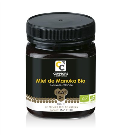 COMPTOIRS ET COMPAGNIES - Miel de Manuka Bio et Actif - IAA2+ (MGO19+) - Origine Nouvelle Zélande - 250g