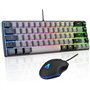 Pack Gamer 2 en 1 - THE G-LAB - COMBO HYDRO - Souris filaire - Clavier filaire - Gris/Noir - RGB