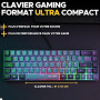 Pack Gamer 2 en 1 - THE G-LAB - COMBO HYDRO - Souris filaire - Clavier filaire - Gris/Noir - RGB