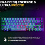 Pack Gamer 2 en 1 - THE G-LAB - COMBO HYDRO - Souris filaire - Clavier filaire - Gris/Noir - RGB