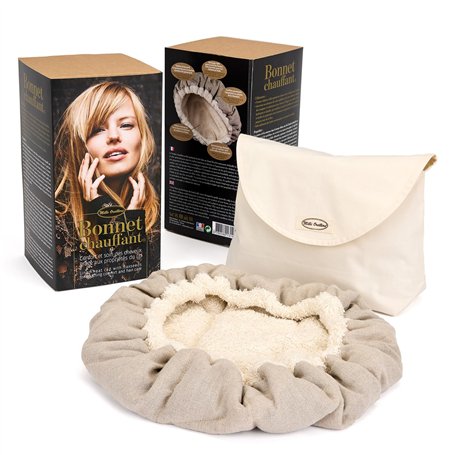 MILLE OREILLERS Bonnet chauffant ® au lin - Soin des cheveux