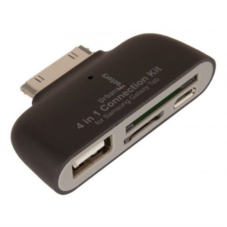Urban Factory ICR12UF Adaptateur SD/Micro SD/USB pour Samsung Galaxy Tab 1 Noir
