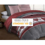 Le linge de Jules Couette Microfibre 220x240 - Imprimée Double-Face - 550 grs/m2 - Cœurs Rouge