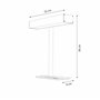 DAYVIA 400149954 Lampe luminothérapie, Métal, 21 W, Noir